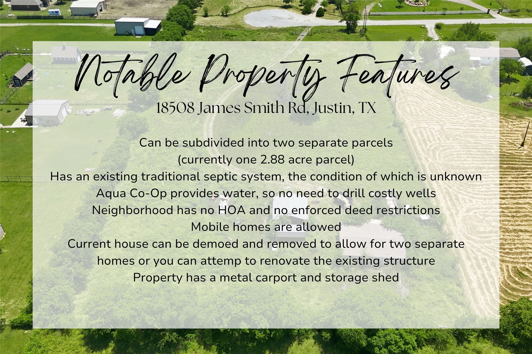 18508 James Smith Road Justin TX 76247