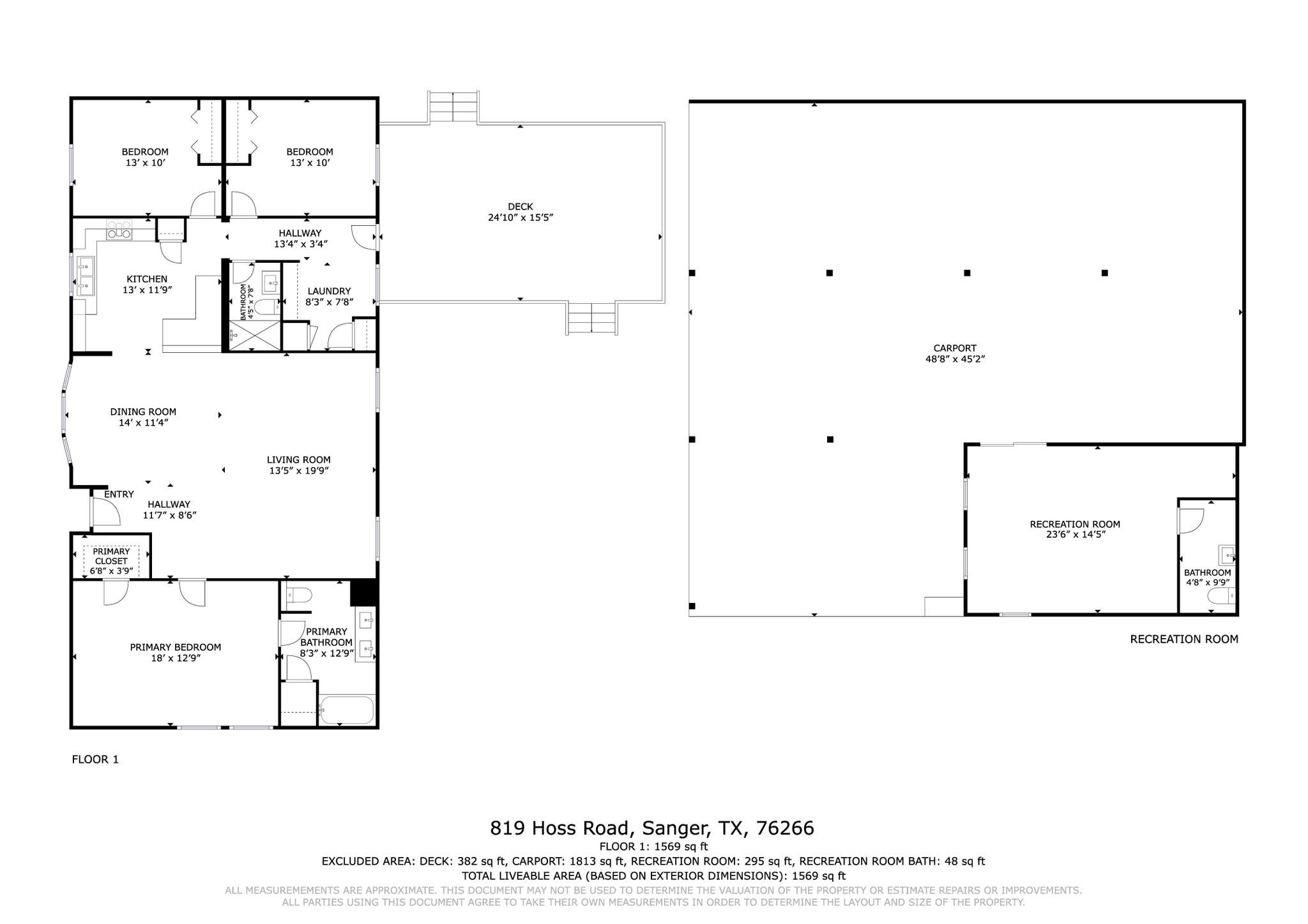 819 Hoss Road Sanger TX 76266