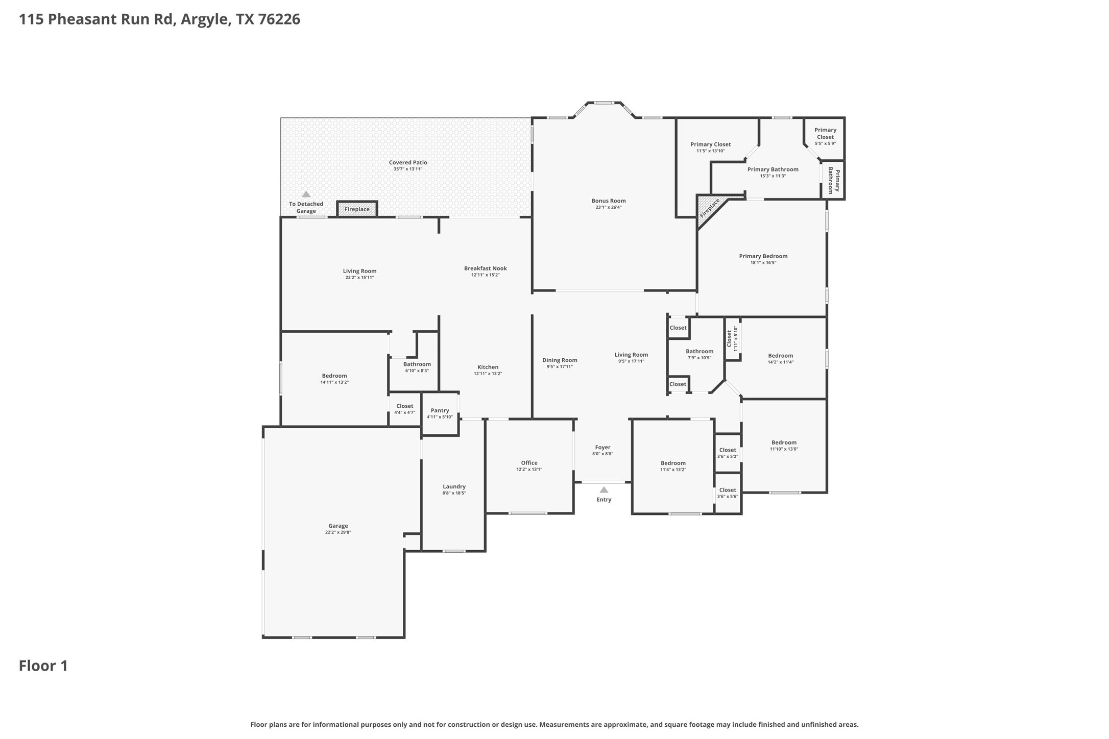 115 Pheasant Run Road Argyle TX 76226