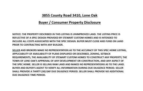 Tbd County Road 3410 Lone Oak TX 75453