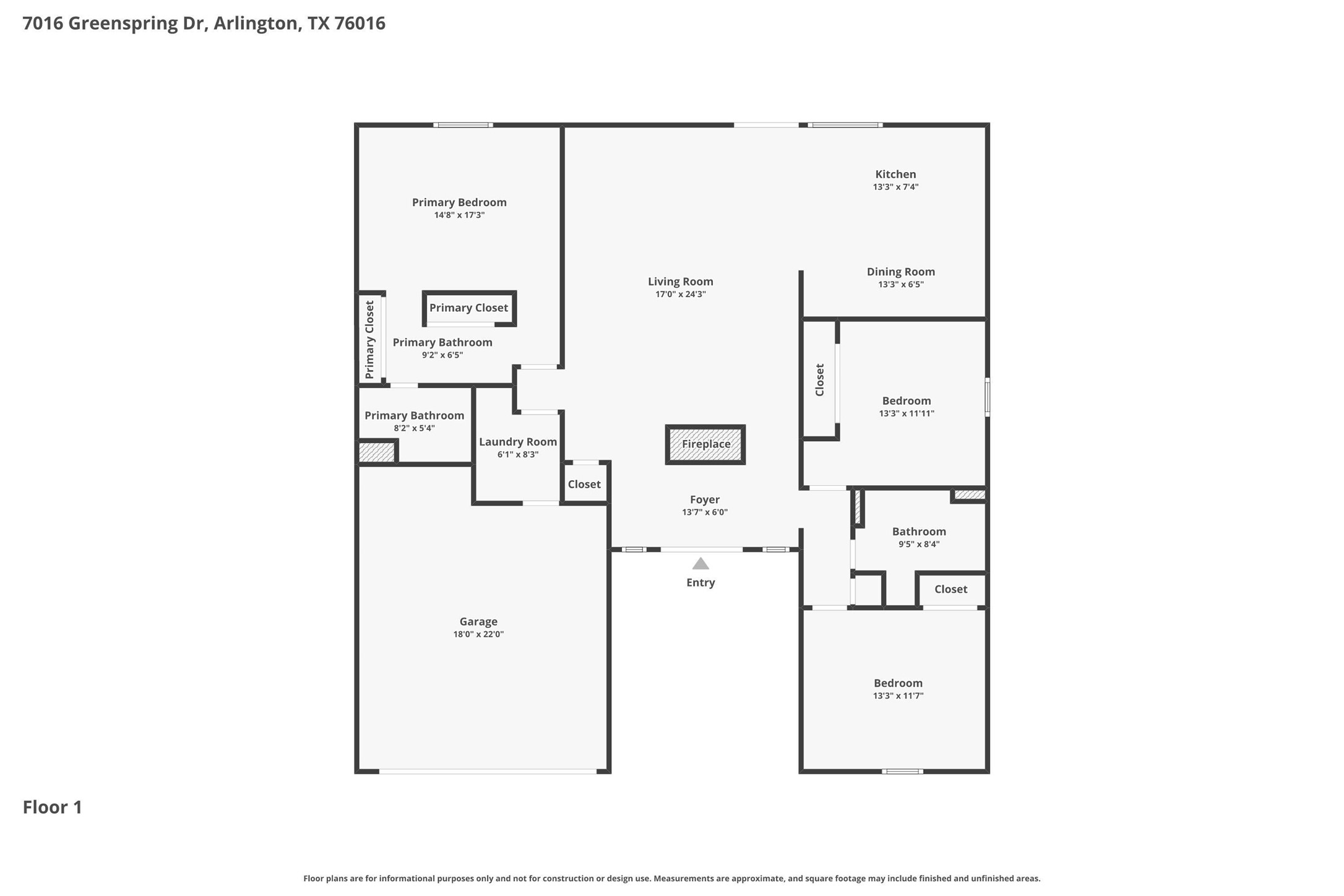 7016 Greenspring Drive Arlington TX 76016