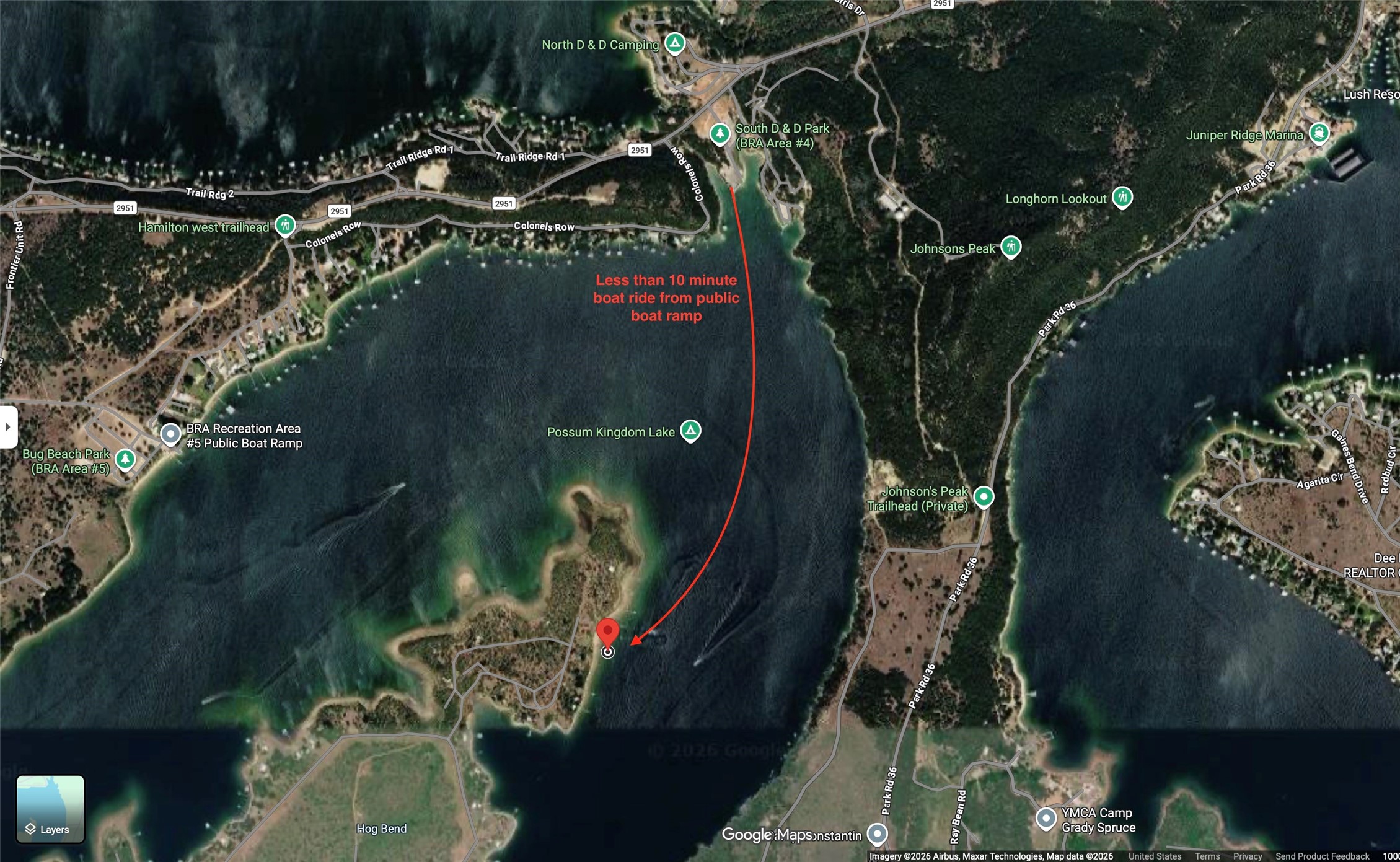 3500 Hog Bend Possum Kingdom Lake TX 76449
