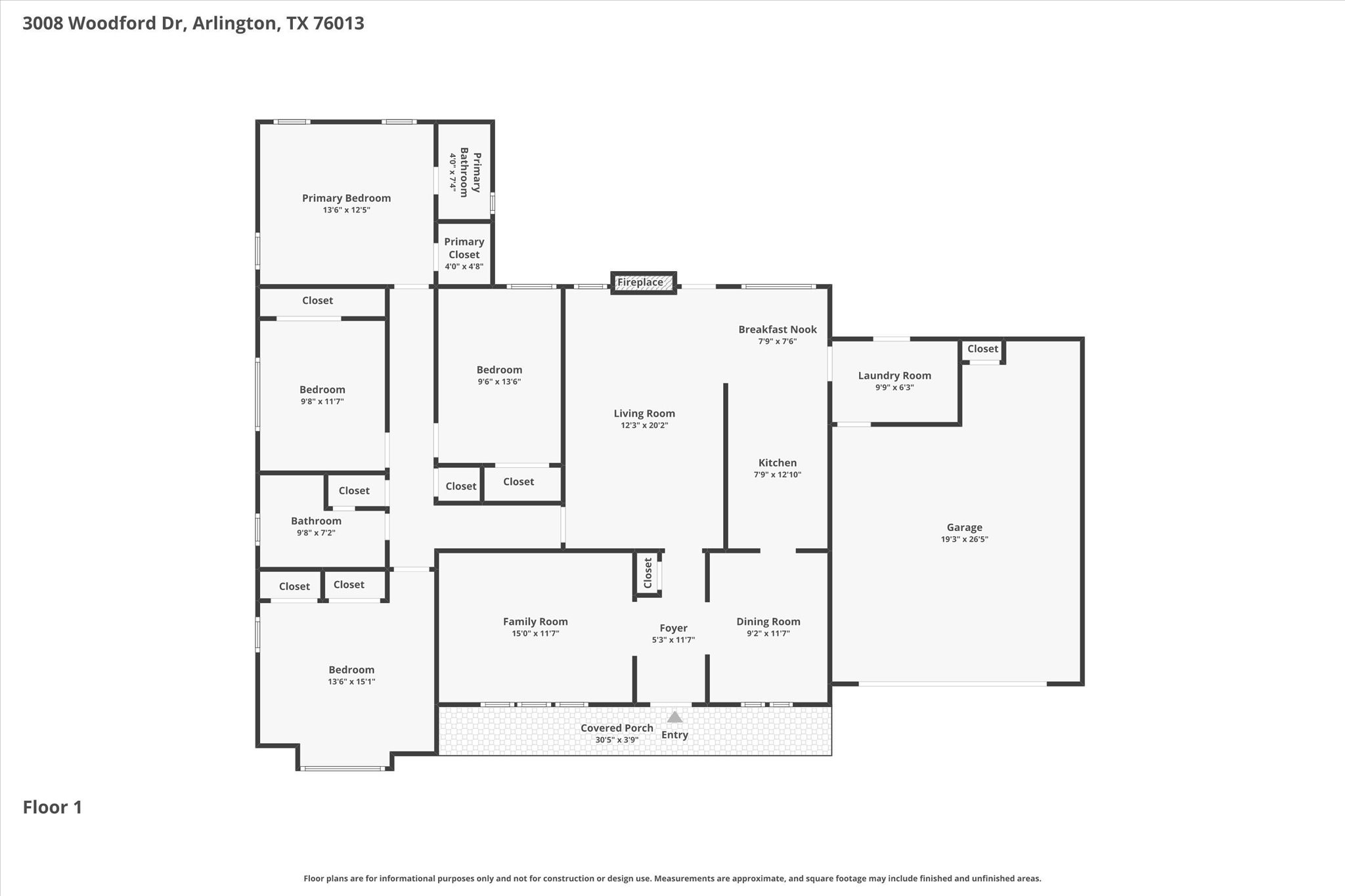 3008 Woodford Drive Arlington TX 76013