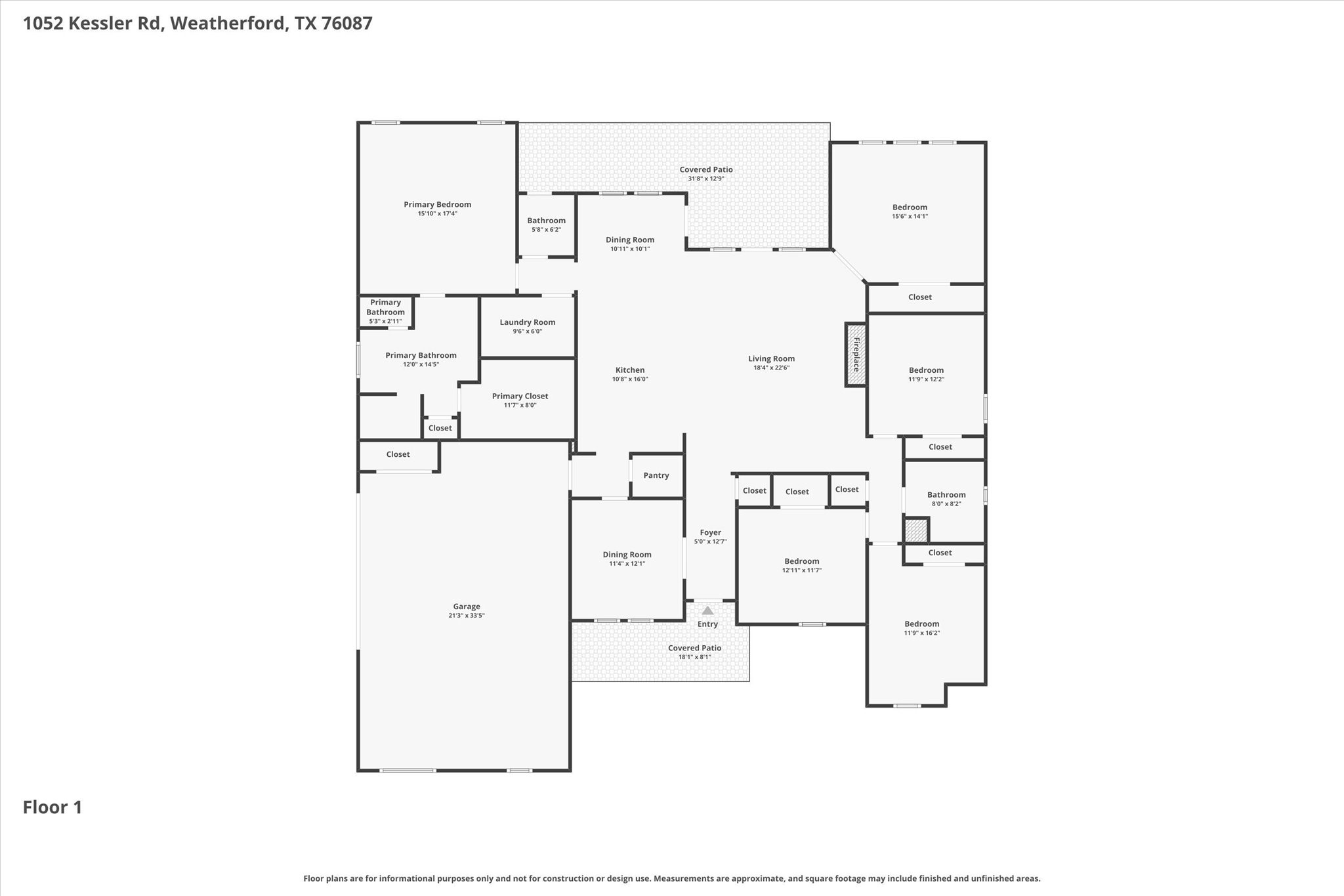 1052 Kessler Road Weatherford TX 76087