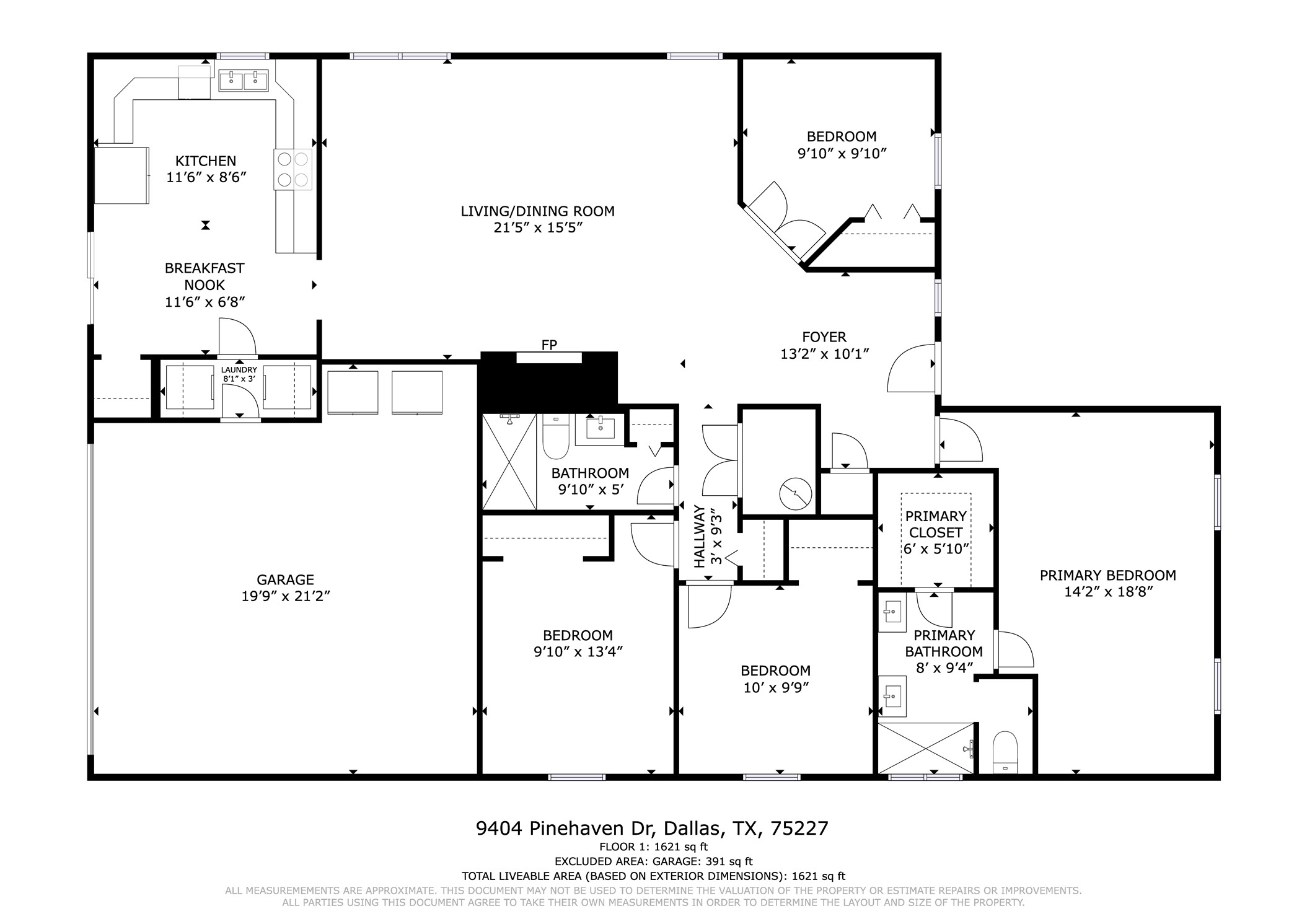 9404 Pinehaven Drive Dallas TX 75227