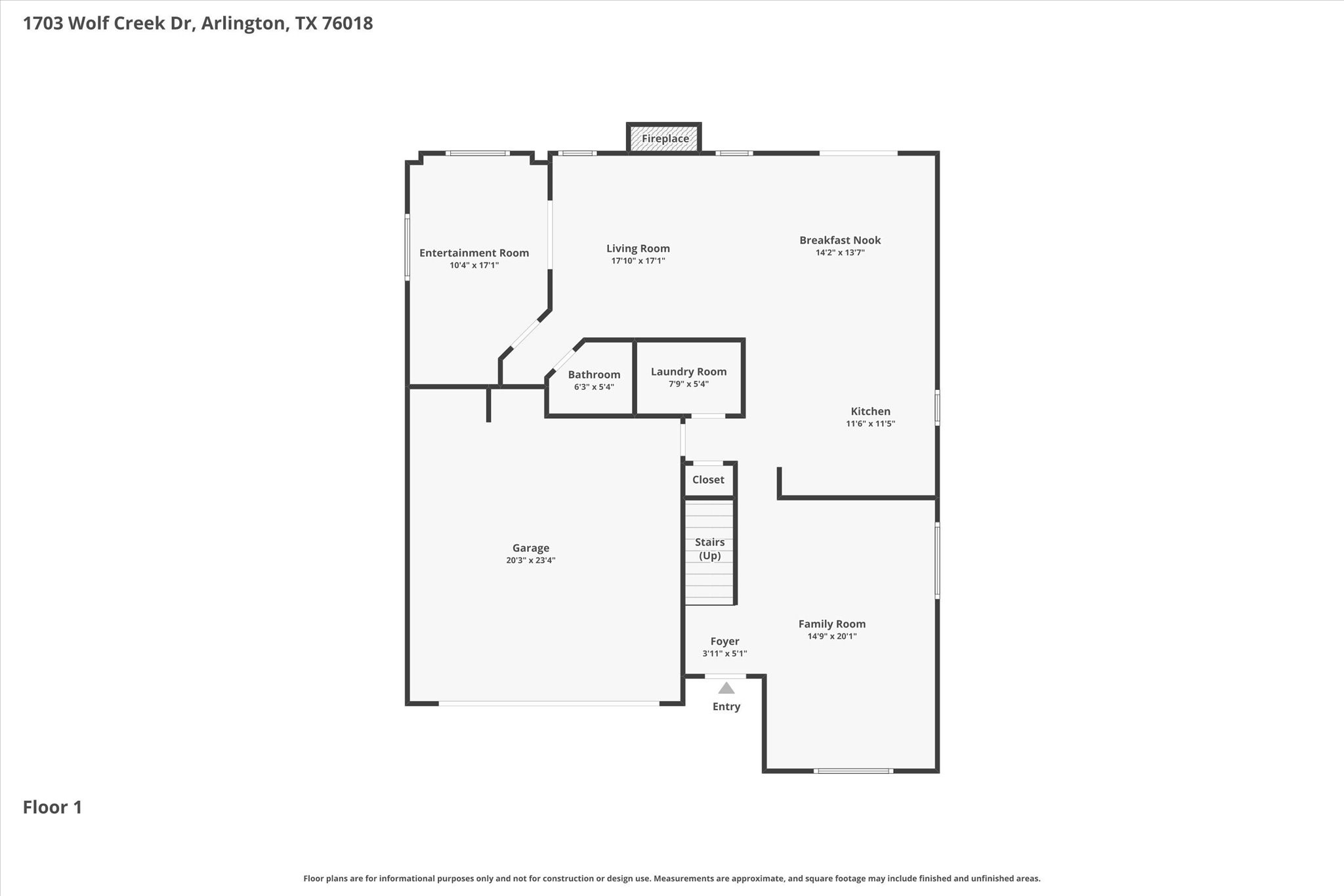 1703 Wolf Creek Drive Arlington TX 76018