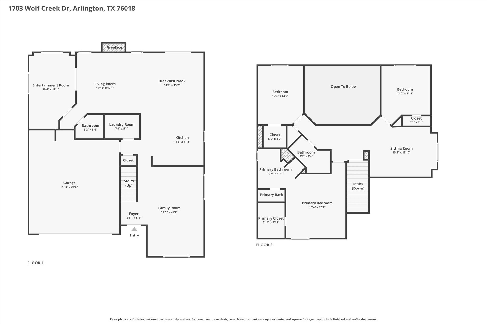 1703 Wolf Creek Drive Arlington TX 76018
