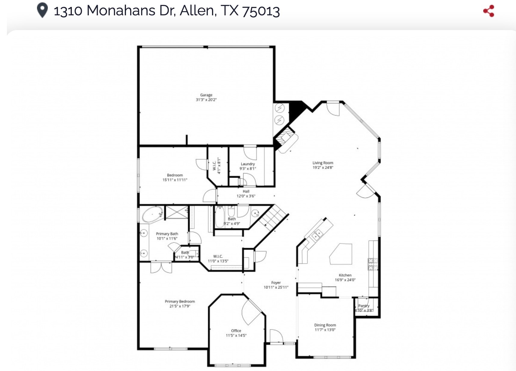 1310 Monahans Allen TX 75013
