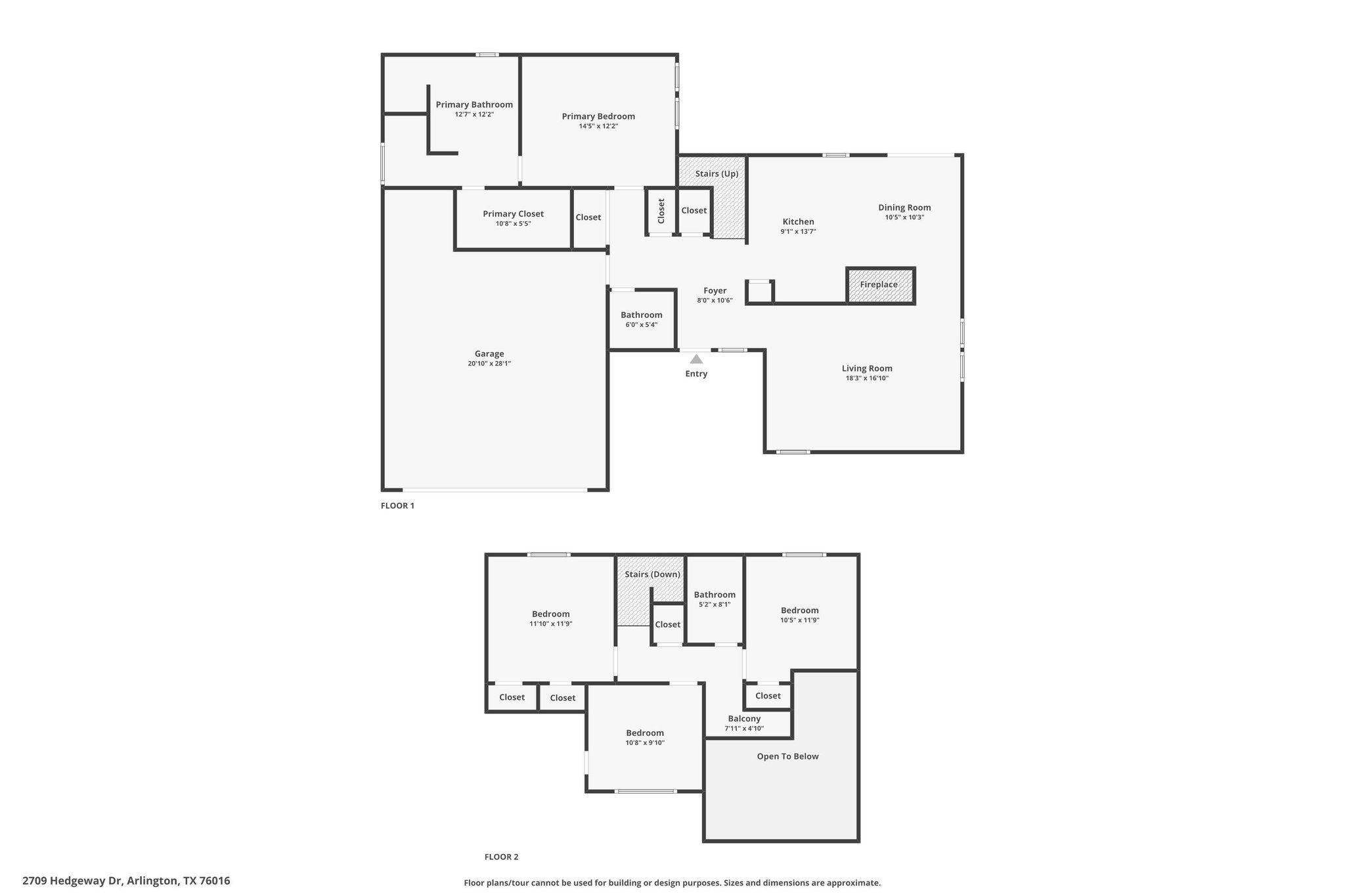 2709 Hedgeway Drive Arlington TX 76016