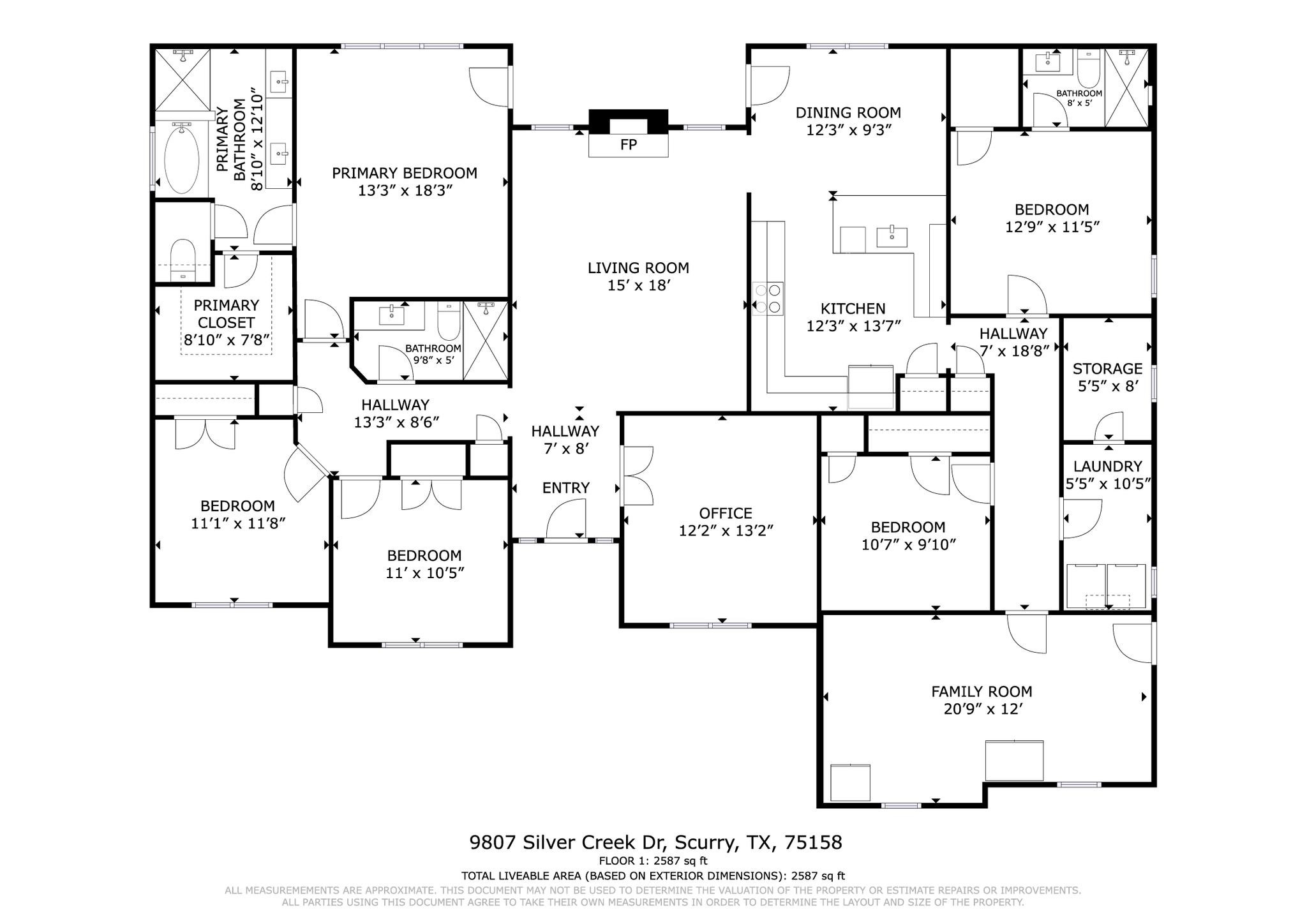 9807 Silver Creek Drive Scurry TX 75158