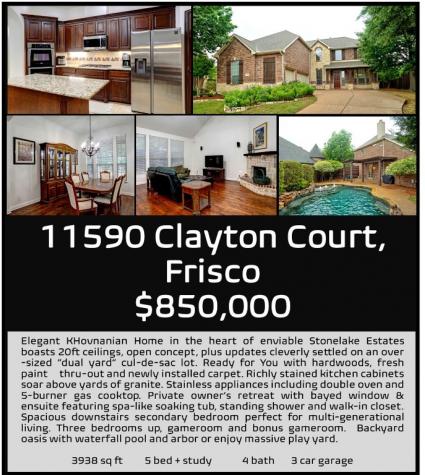 11590 Clayton Court Frisco TX 75035