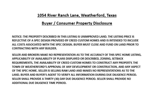 1054 River Ranch Lane Weatherford TX 76087