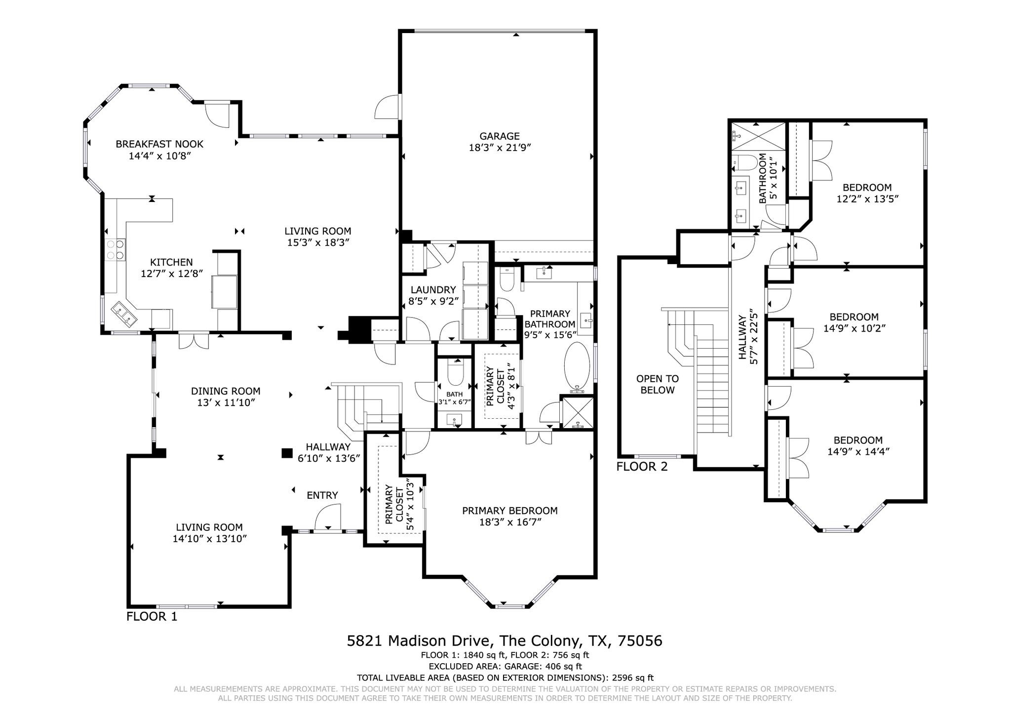 5821 Madison Drive The Colony TX 75056