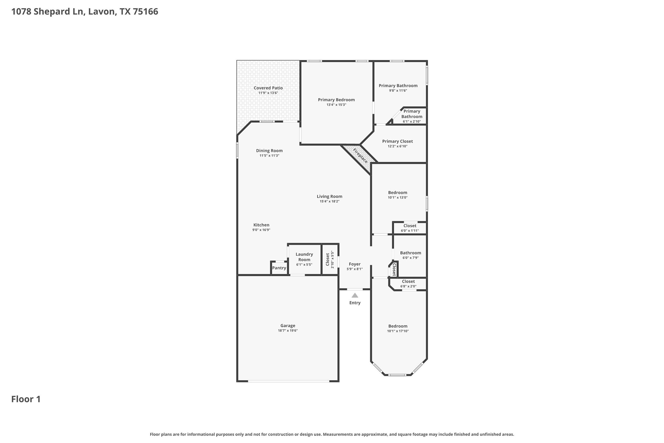 1078 Shepard Lane Lavon TX 75166