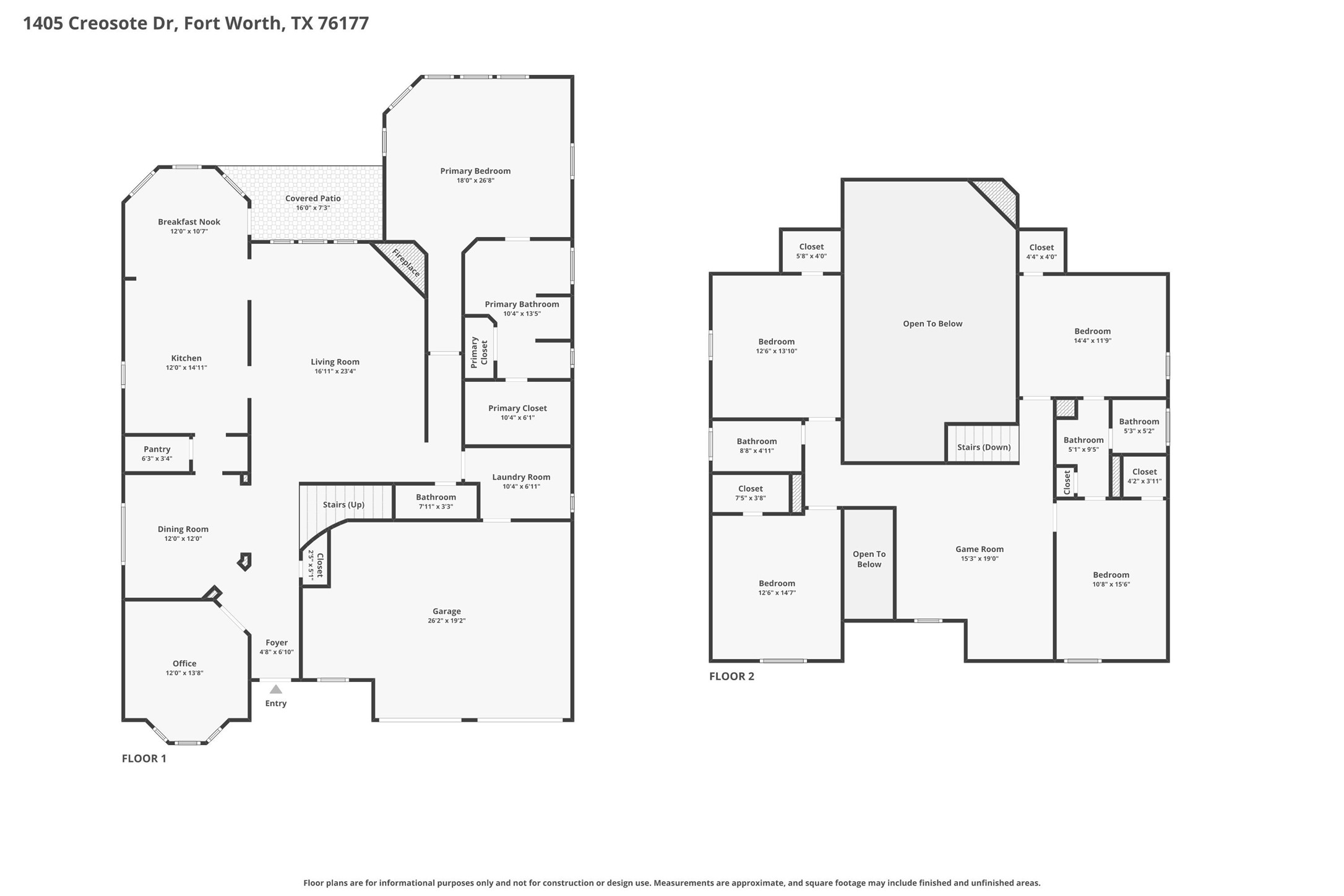 1405 Creosote Drive Fort Worth TX 76177