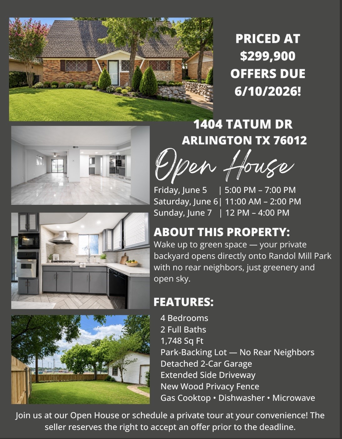 1404 Tatum Drive Arlington TX 76012