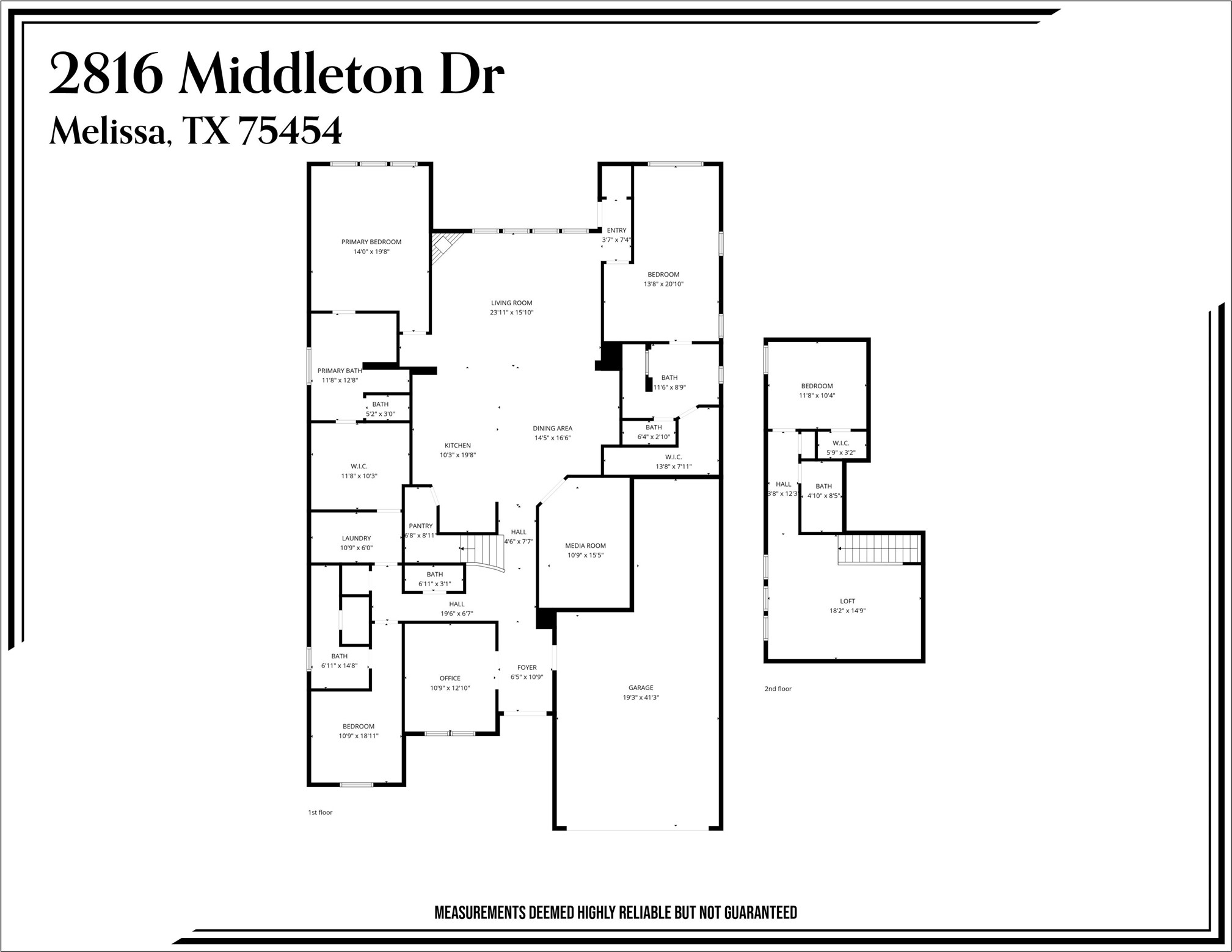 2816 Middleton Drive Melissa TX 75454