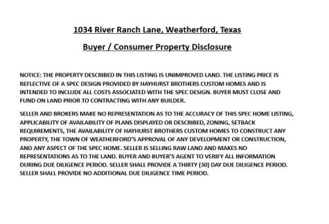 1034 River Ranch Lane Weatherford TX 76087