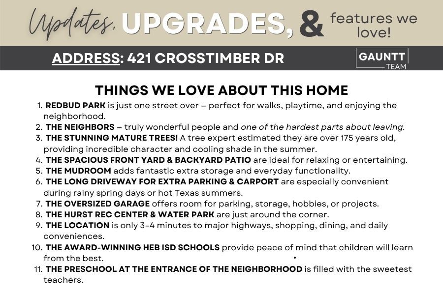 421 Crosstimber Drive Hurst TX 76053