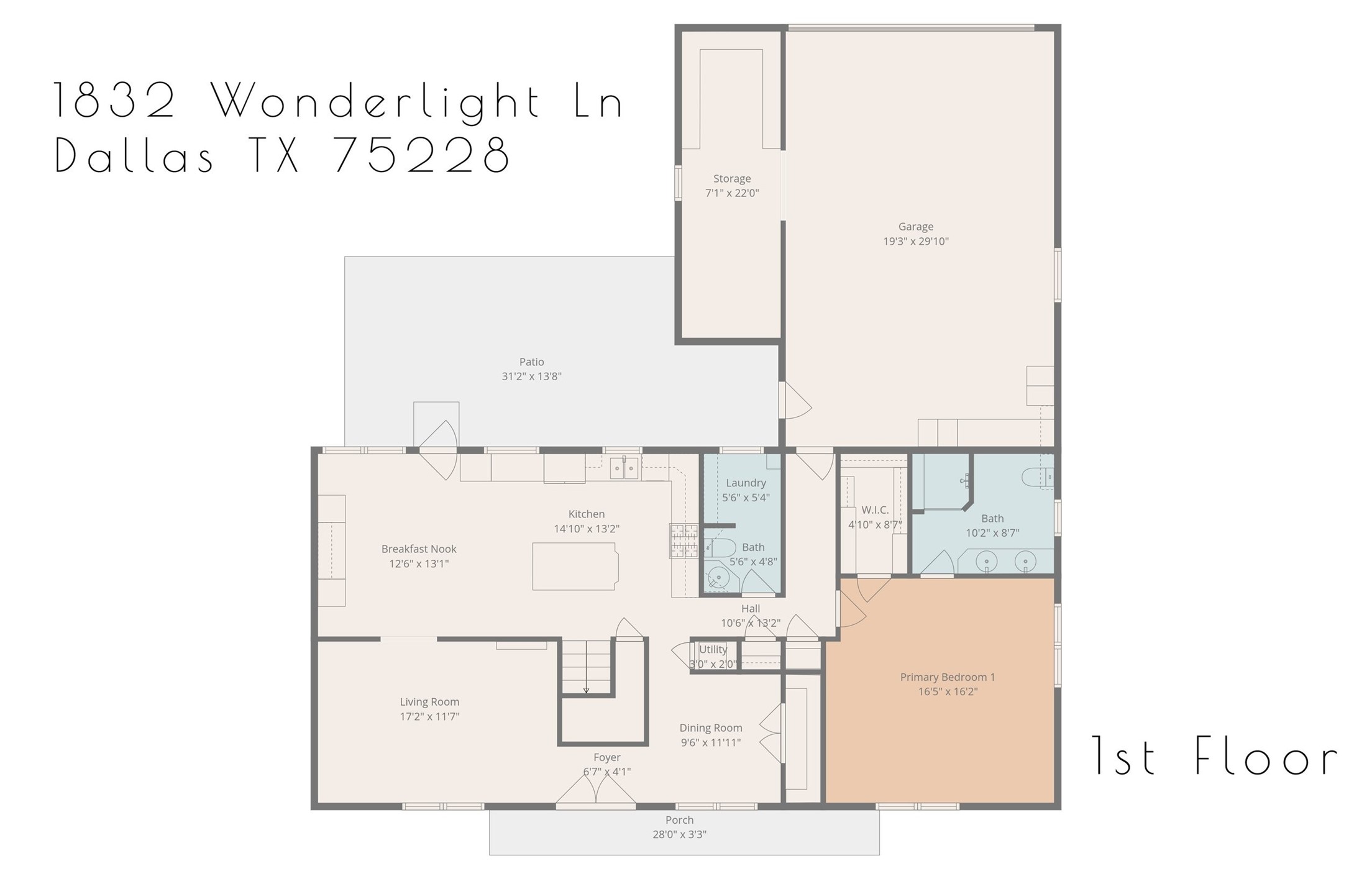 1832 Wonderlight Lane Dallas TX 75228