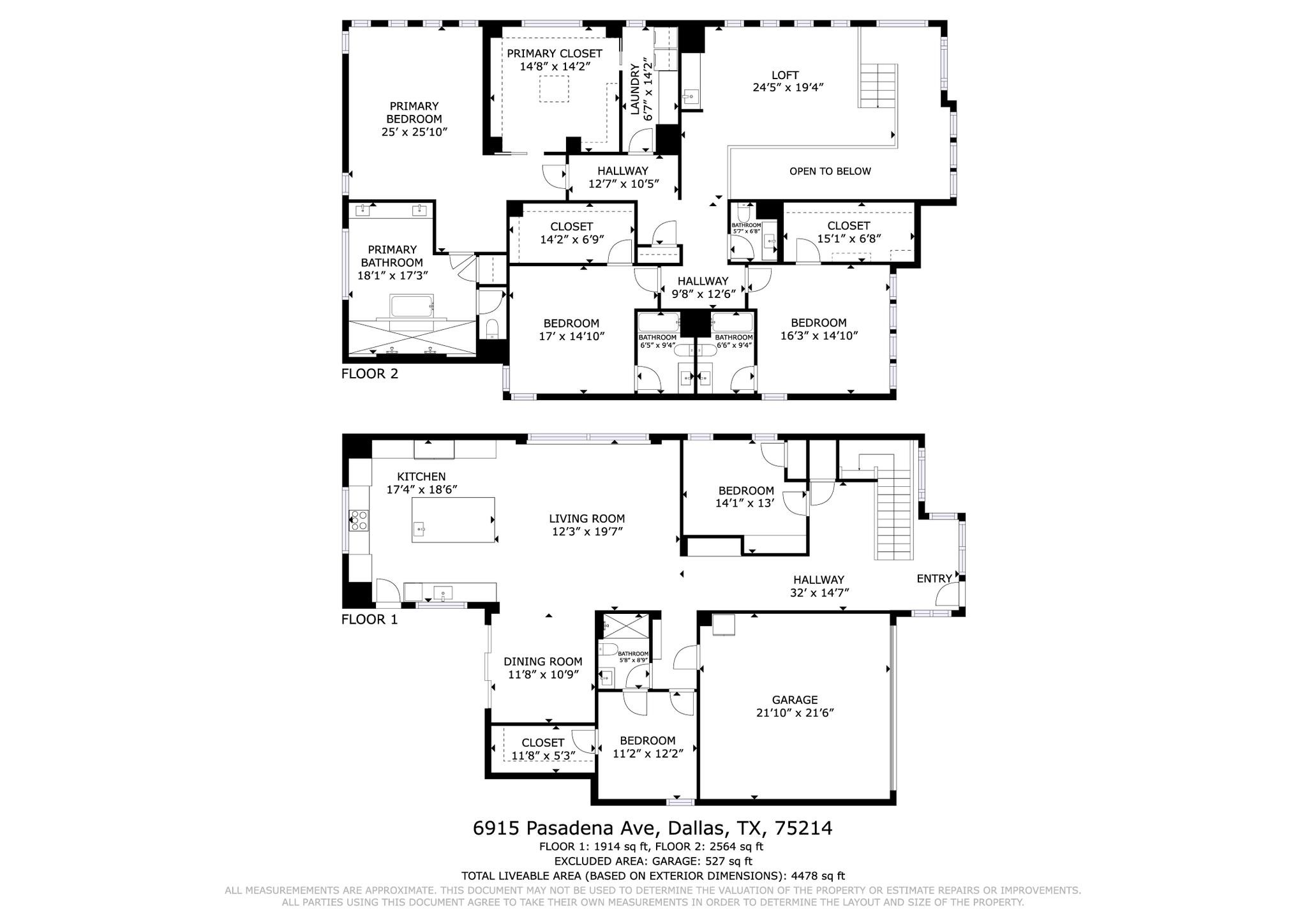 6915 Pasadena Avenue Dallas TX 75214