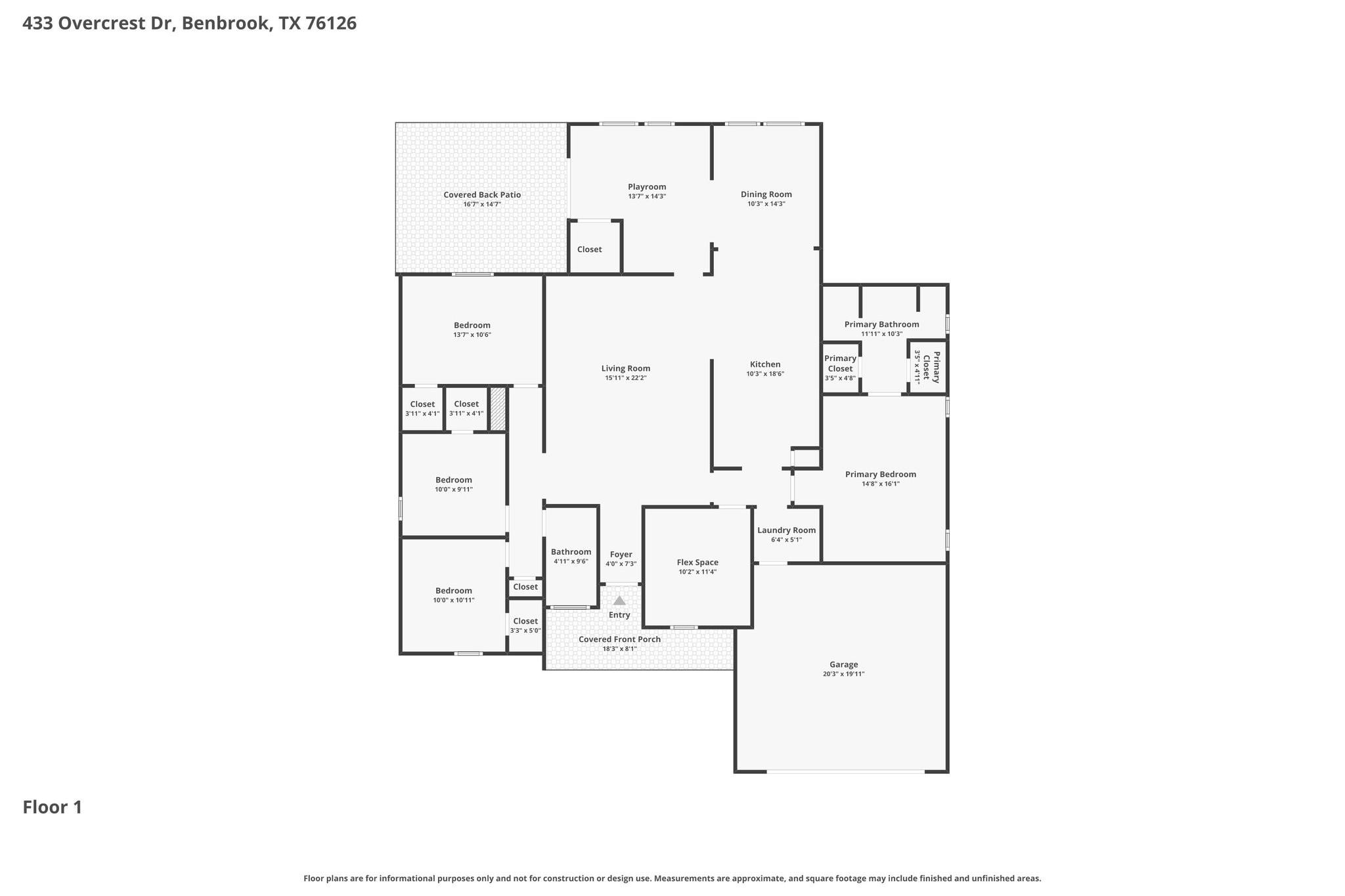 433 Overcrest Drive Benbrook TX 76126