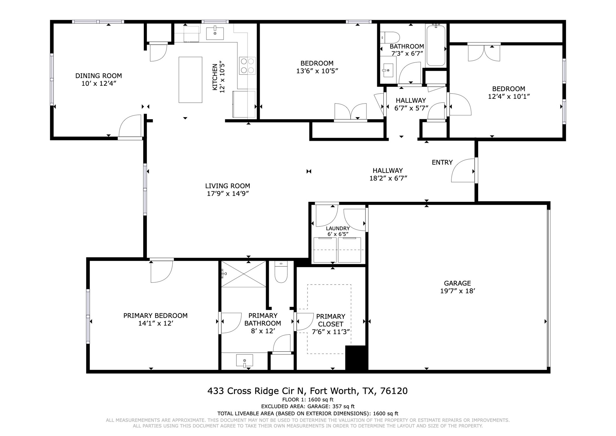 433 Cross Ridge Circle N Fort Worth TX 76120