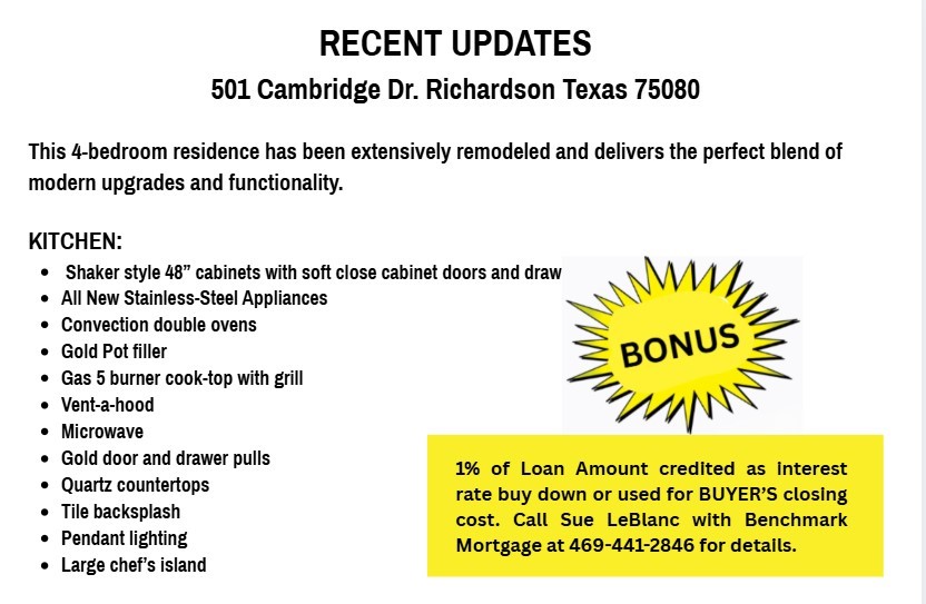 501 Cambridge Drive Richardson TX 75080