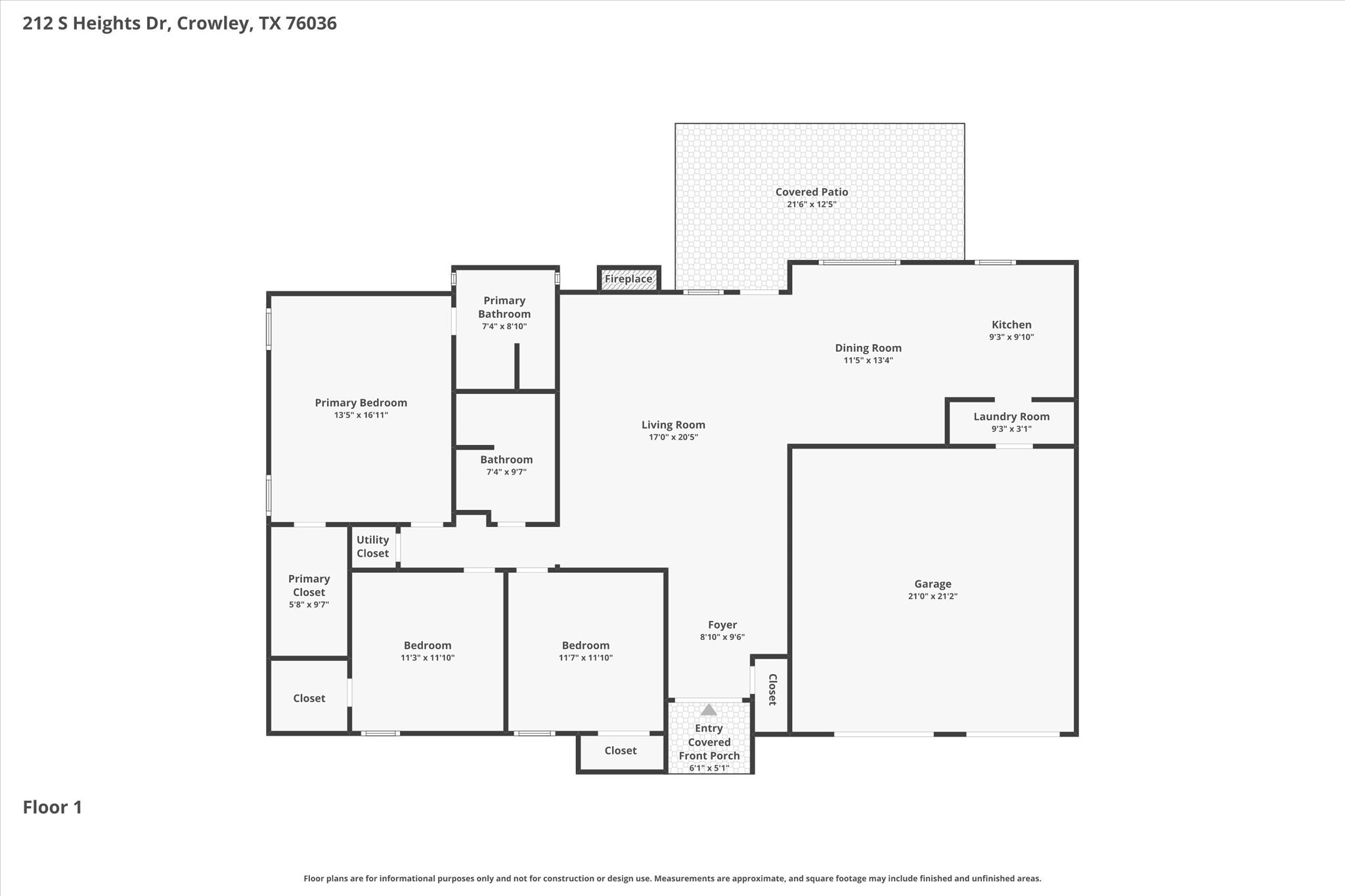 212 S Heights Drive Crowley TX 76036