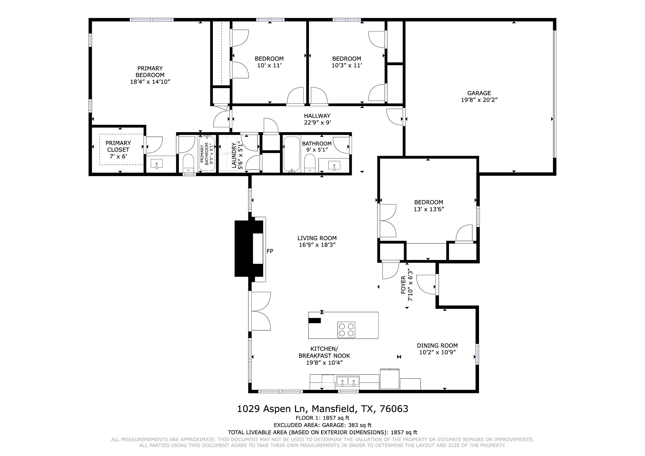 1029 Aspen Lane Mansfield TX 76063