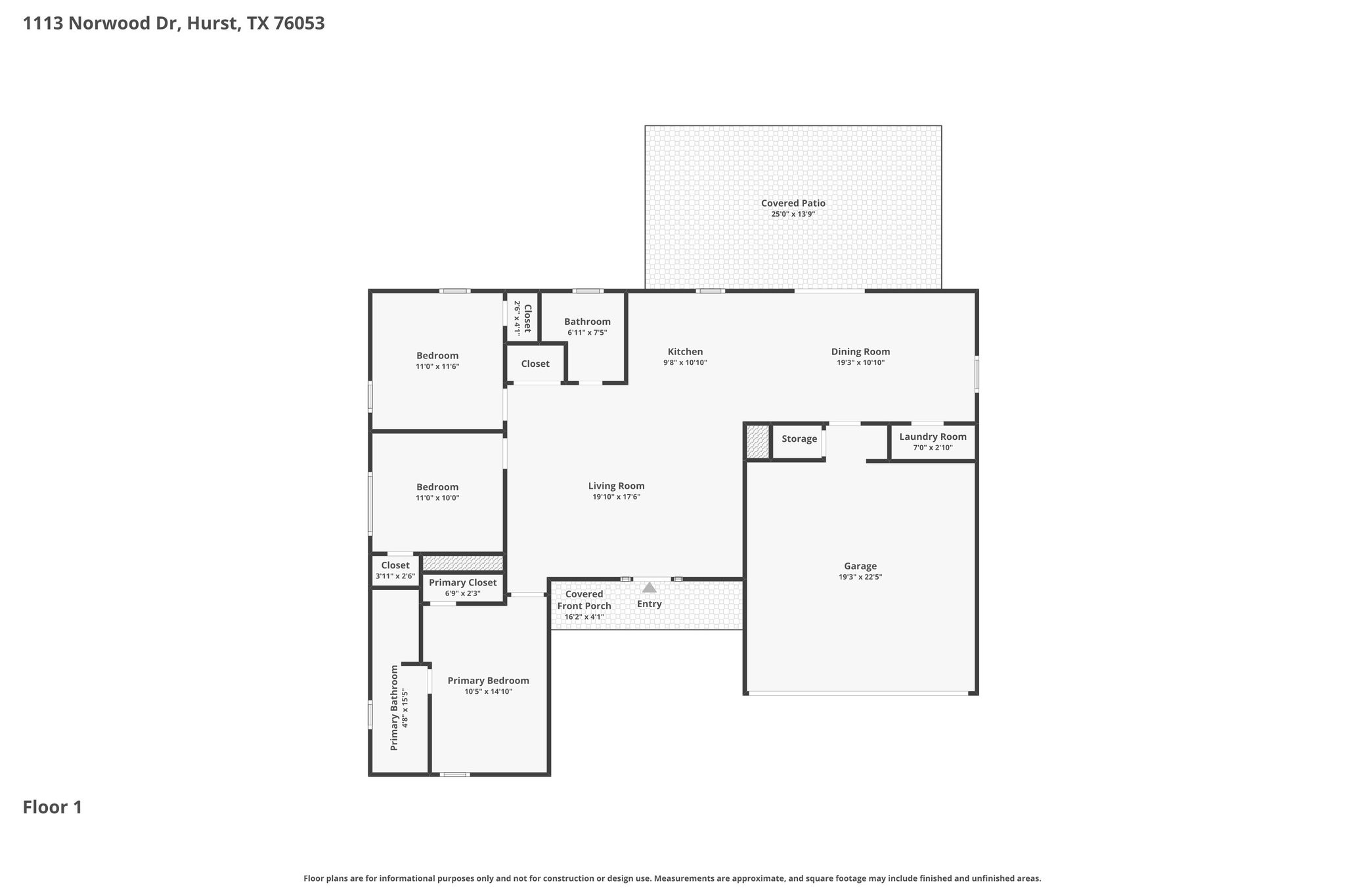 1113 Norwood Drive Hurst TX 76053