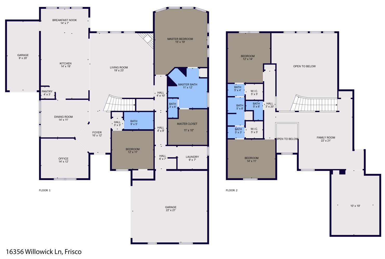 16356 Willowick Lane Frisco TX 75033