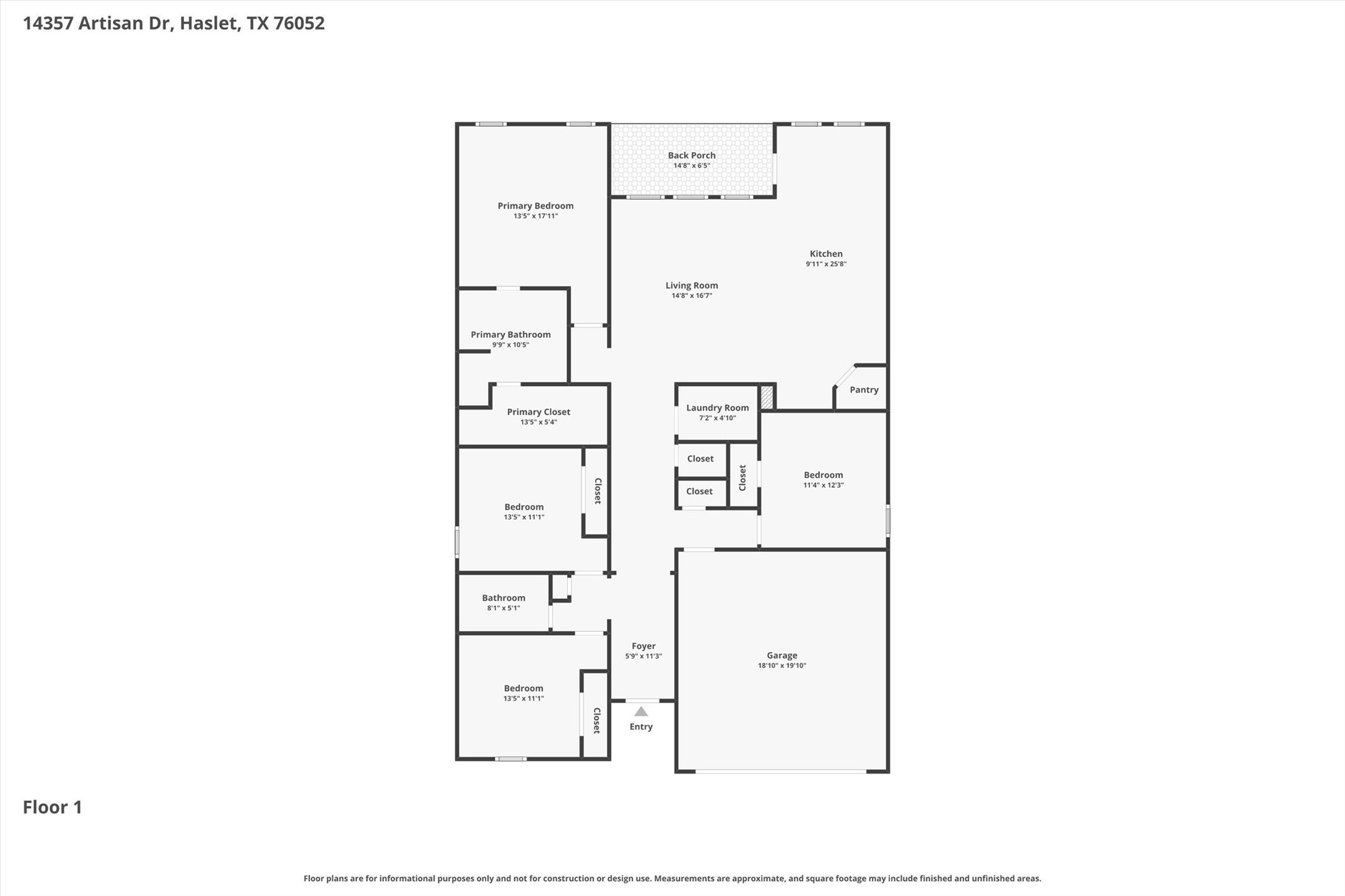 14357 Artisan Drive Fort Worth TX 76052