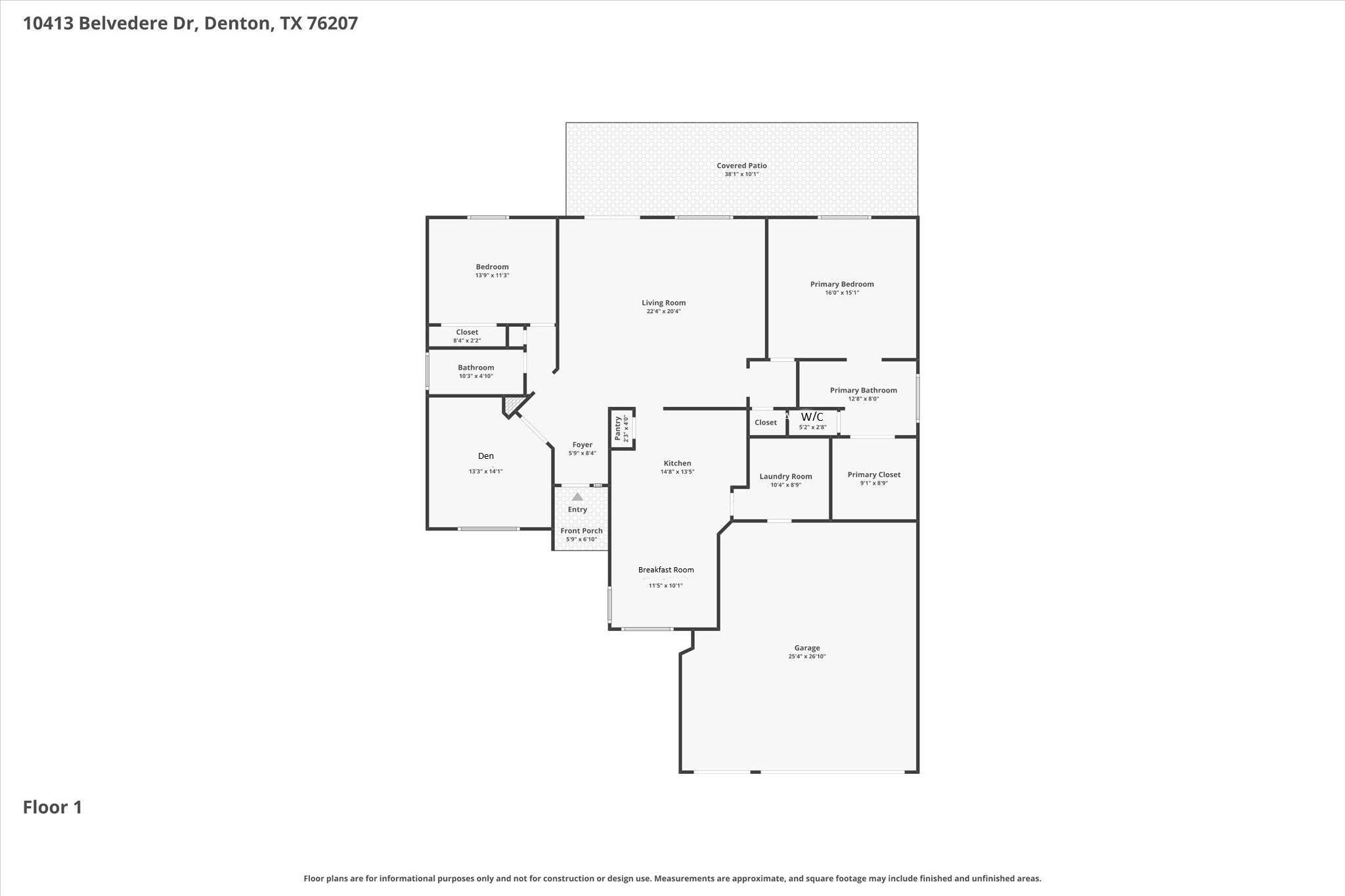 10413 Belvedere Drive Denton TX 76207