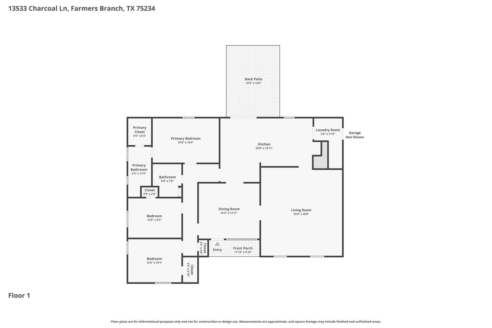 13533 Charcoal Lane Farmers Branch TX 75234