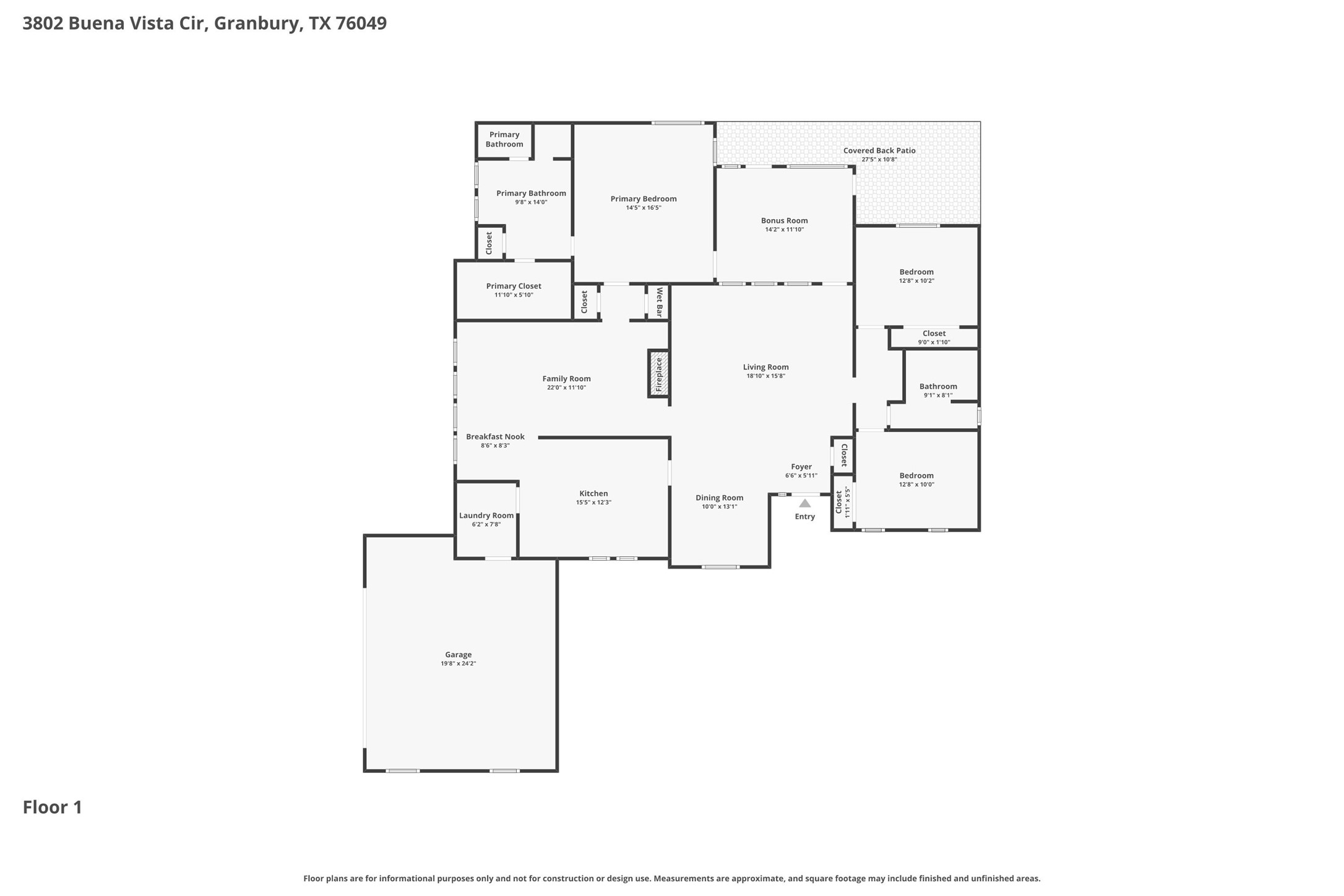 3802 Buena Vista Circle Granbury TX 76049