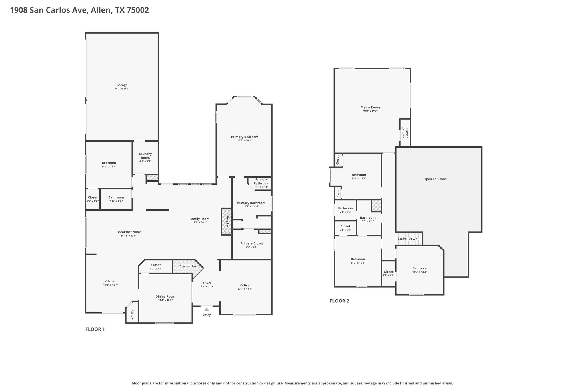 1908 San Carlos Avenue Allen TX 75002