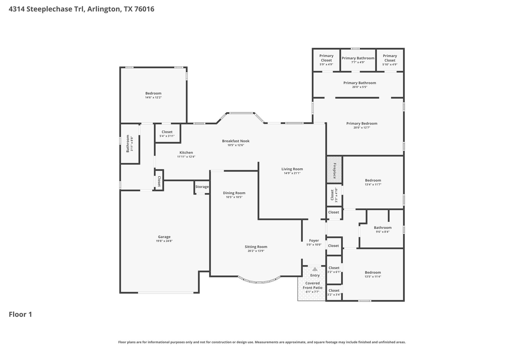 4314 Steeplechase Trail Arlington TX 76016