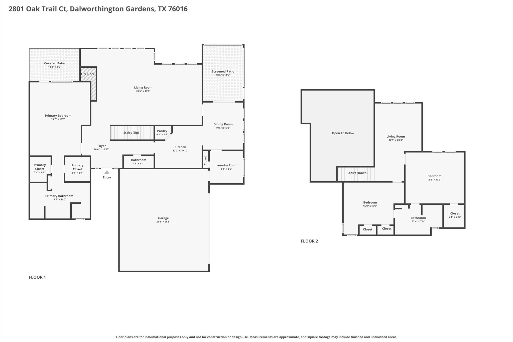 2801 Oak Trail Court Dalworthington Gardens TX 76016