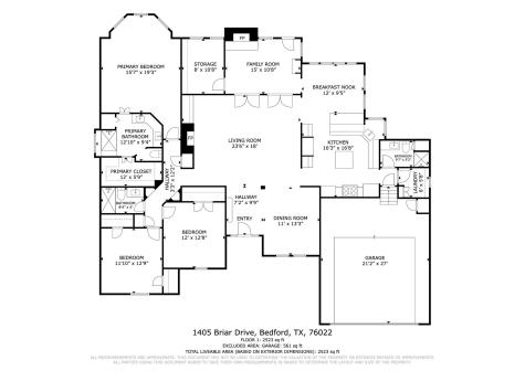 1405 Briar Drive Bedford TX 76022