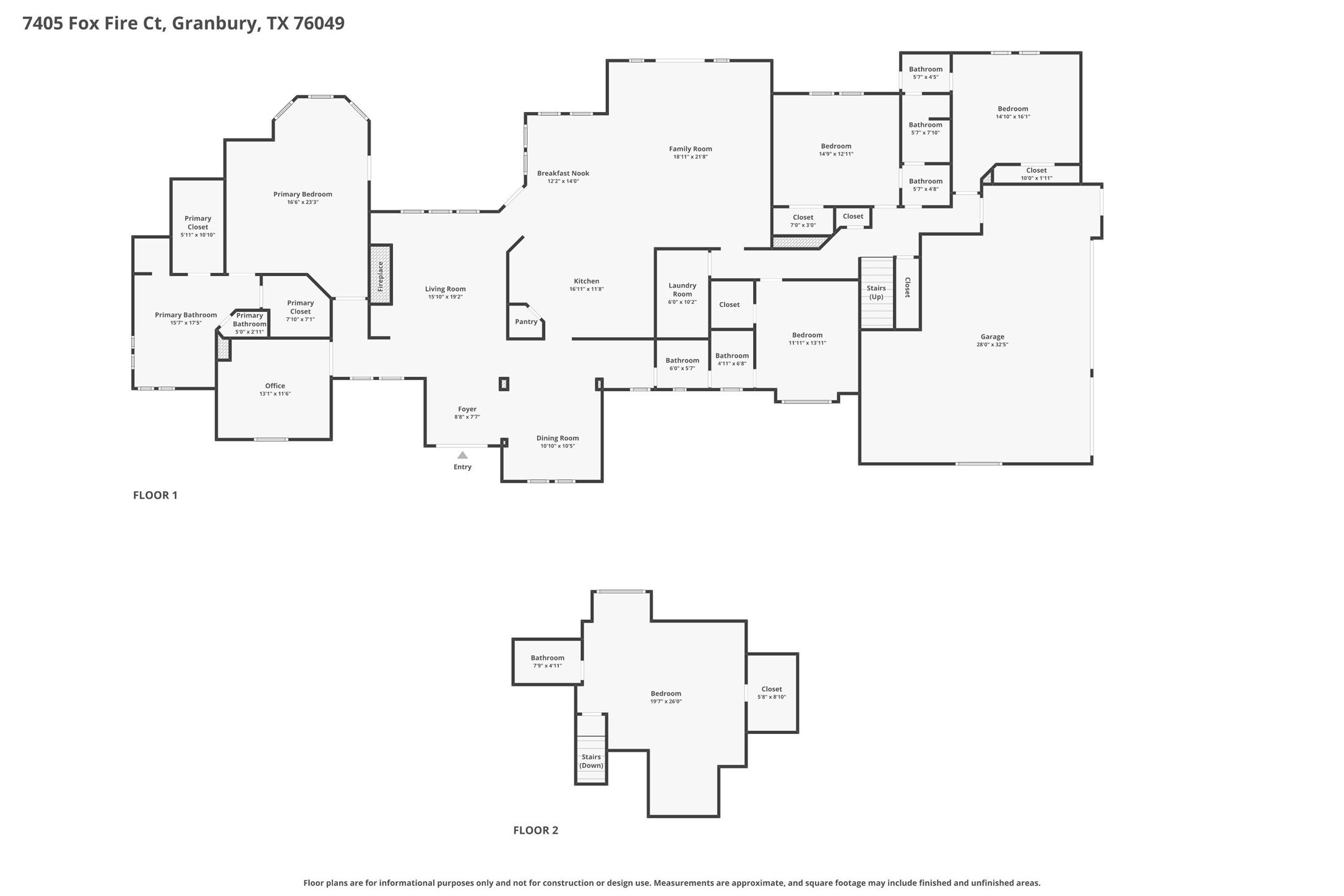 7405 Fox Fire Court Granbury TX 76049