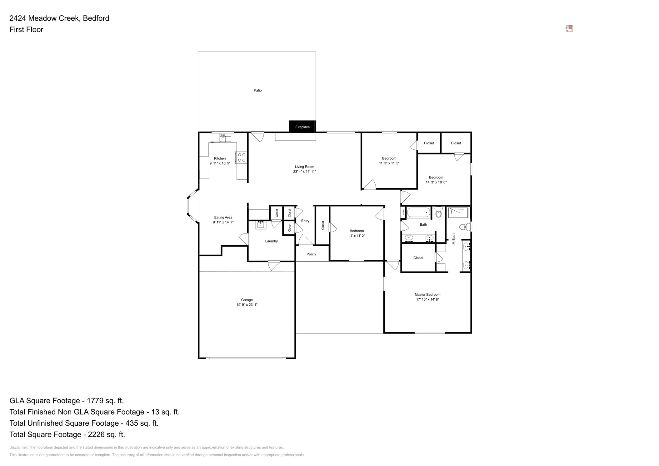 2424 Meadow Creek Bedford TX 76021