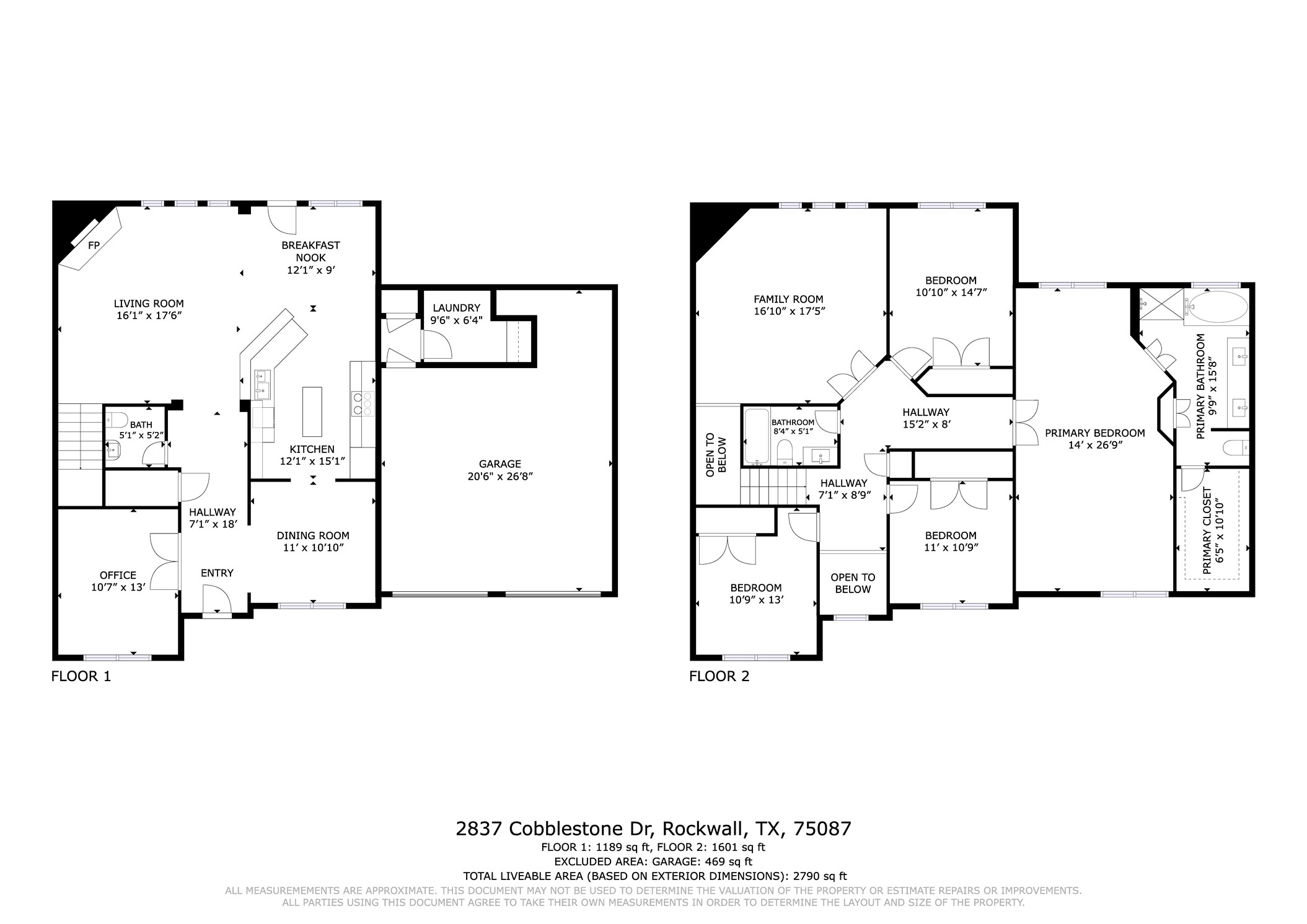 2837 Cobblestone Drive Rockwall TX 75087