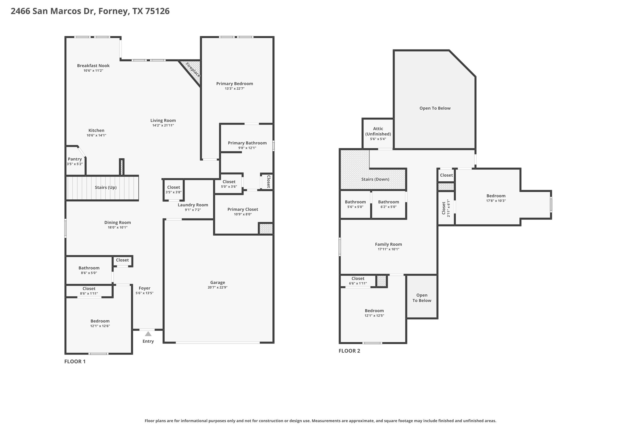 2466 San Marcos Drive Forney TX 75126