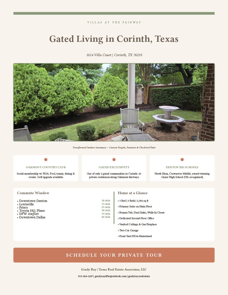 1614 Villa Court Corinth TX 76210