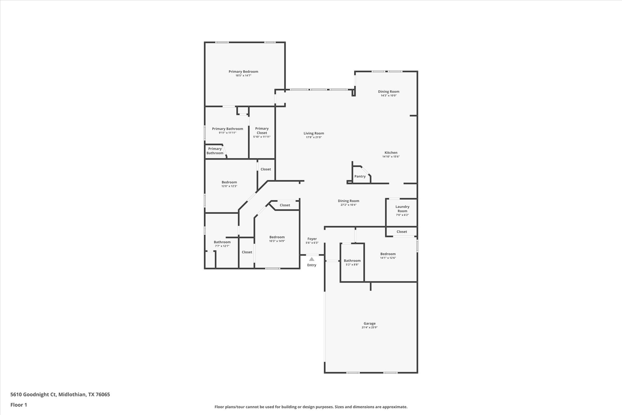5610 Goodnight Court Midlothian TX 76065