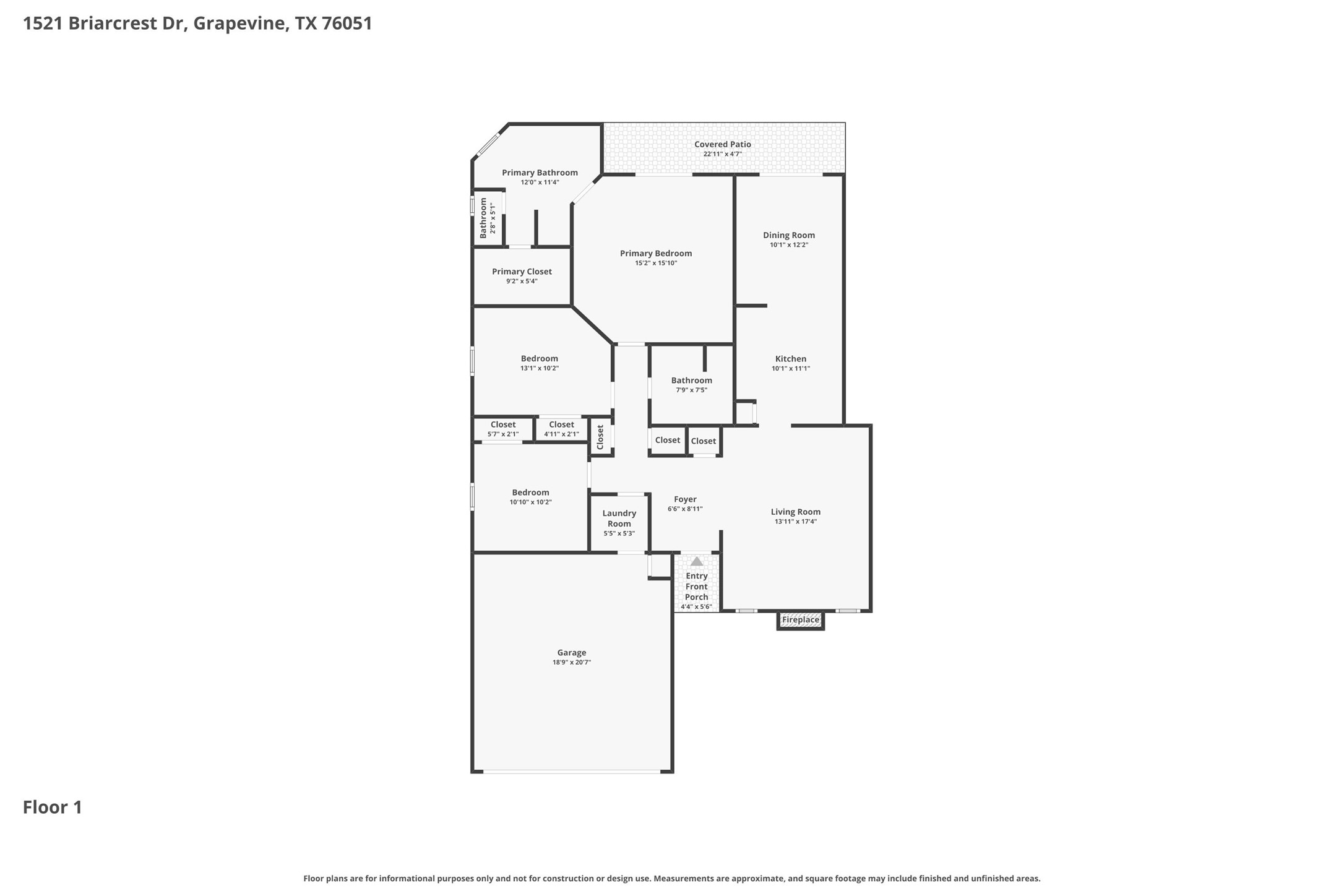 1521 Briarcrest Drive Grapevine TX 76051