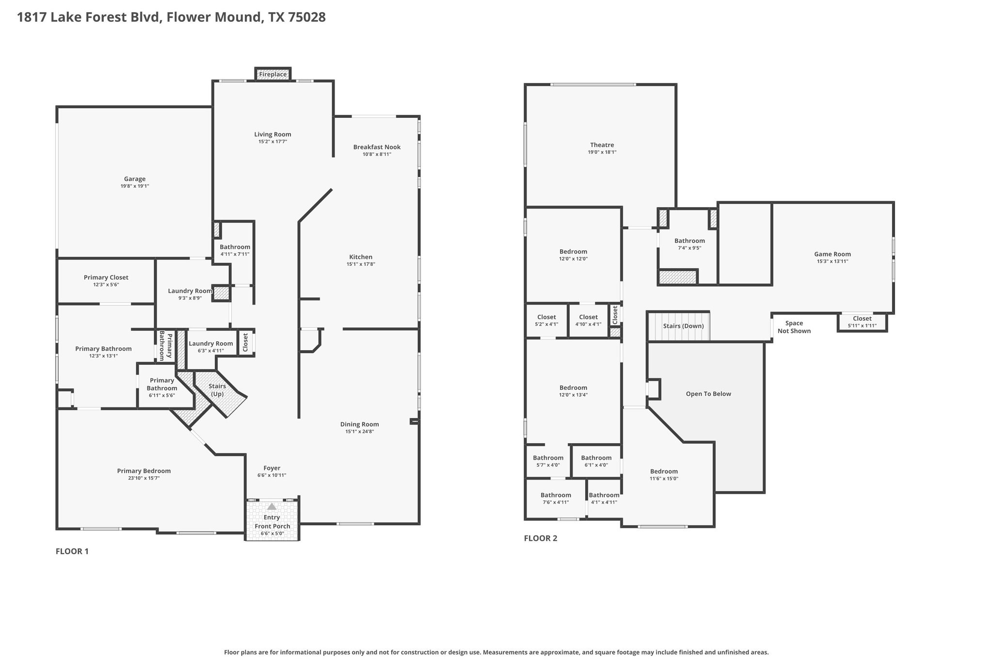 1817 Lake Forest Boulevard Flower Mound TX 75028