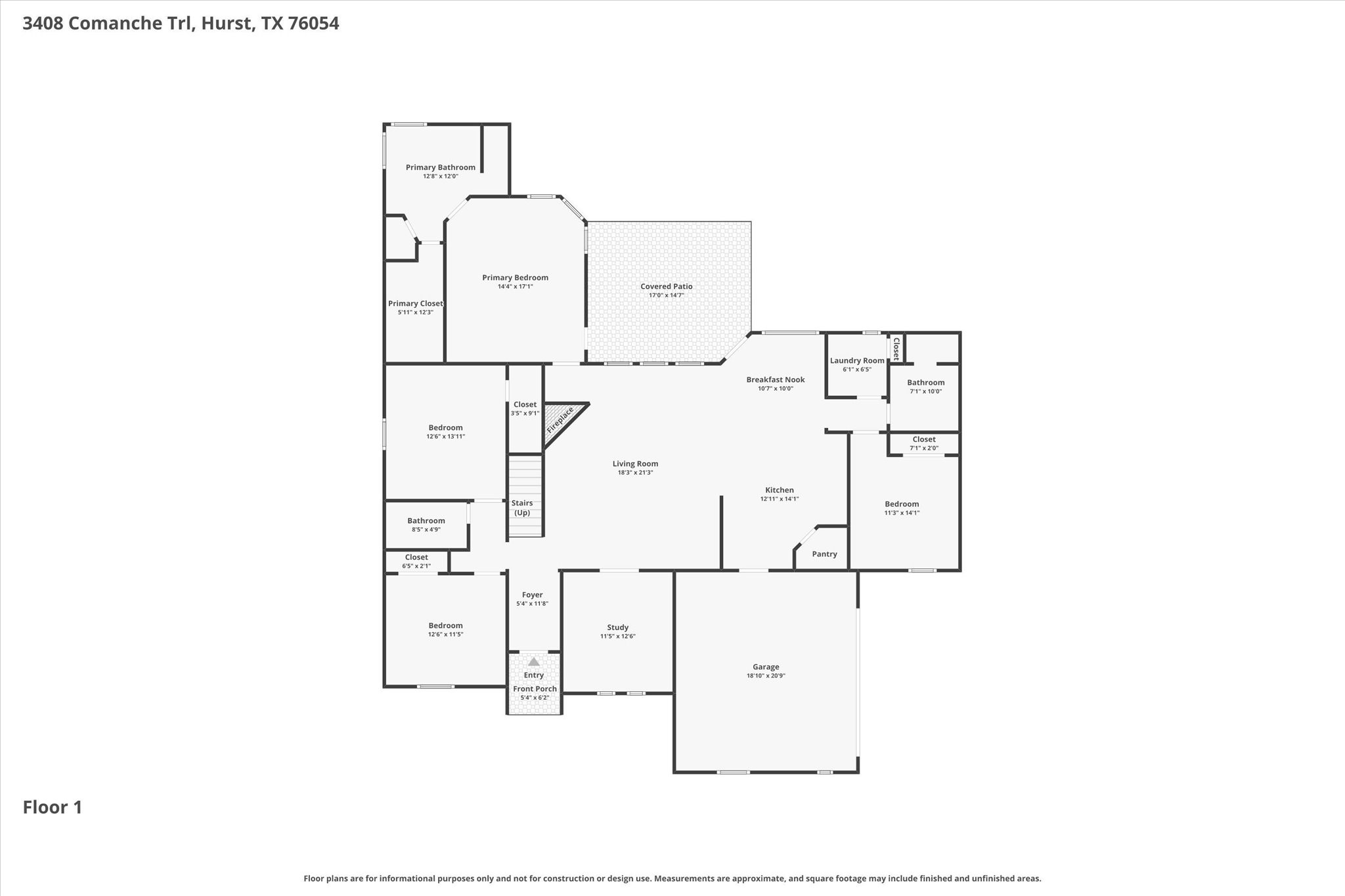 3408 Comanche Trail Hurst TX 76054
