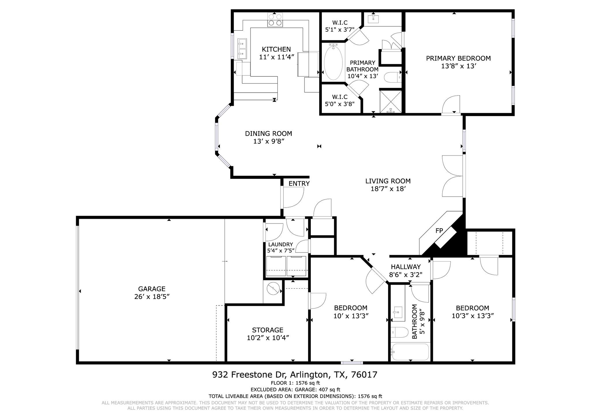 932 Freestone Drive Arlington TX 76017